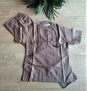 Short Sleeve Kaftan Suit