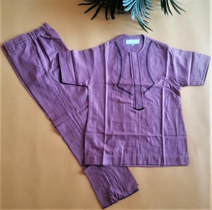 Short Sleeve Kaftan Suit