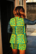 Load image into Gallery viewer, Kamsiyona African Print Blazer (Green)